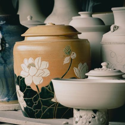 Bol ceramic artizanal — smălțuit